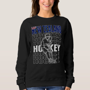 New Zealand Ice Hockey Fans Proud Kiwi Hockey Team Sweatshirt