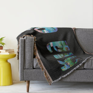 NEW ZEALAND KIA ORA KIWI SIMPLE PAUA THROW BLANKET
