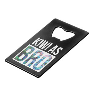 NEW ZEALAND KIWI AS BRO PAUA CREDIT CARD BOTTLE OPENER