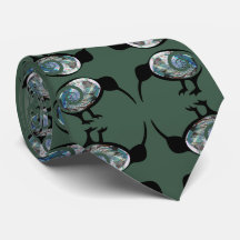 NEW ZEALAND KIWI BIRD BLACK PAUA PATTERN NZ KORU