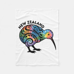 New Zealand Kiwi Bird Fleece Blanket