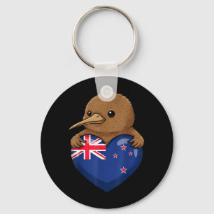 New Zealand Kiwi Bird Keychain