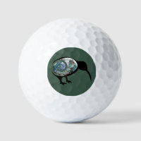 NEW ZEALAND KIWI BIRD PAUA BLACK GREEN FERN KORU