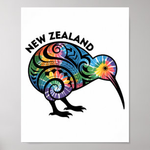 New Zealand Kiwi Bird  Poster