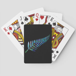 NEW ZEALAND KIWI FERN SIMPLE PAUA PLAYING CARDS