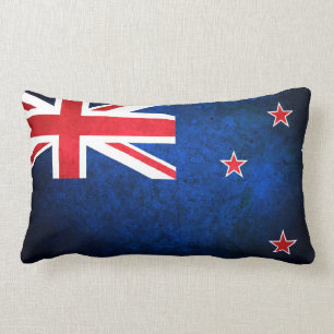 New Zealand; Kiwi Flag Lumbar Pillow