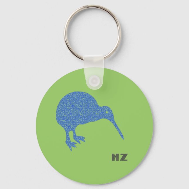 New Zealand Kiwi Keychain (Front)