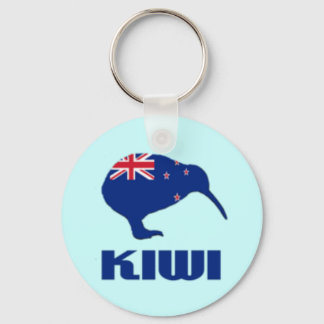 New Zealand Kiwi Keychain Flag