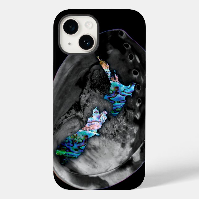 NEW ZEALAND KIWI MAP PAUA Case-Mate iPhone CASE (Back)