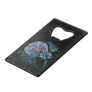NEW ZEALAND KIWI PAUA CREDIT CARD BOTTLE OPENER