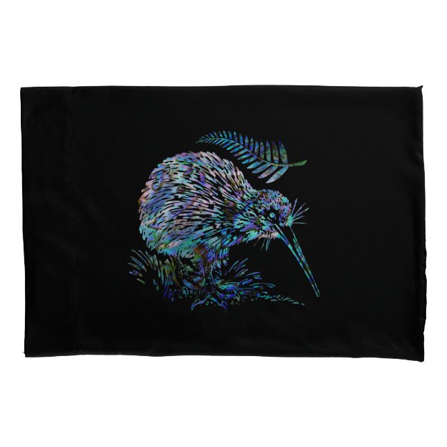 NEW ZEALAND KIWI PAUA PILLOWCASE (Front)