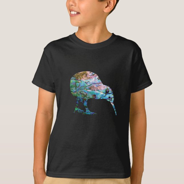 NEW ZEALAND KIWI PAUA T-Shirt (Front)