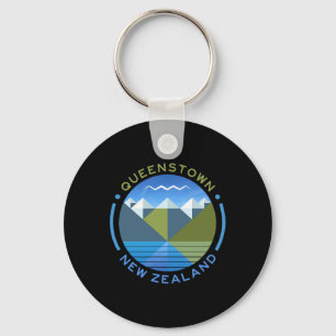 New Zealand Kiwi Queenstown Keychain