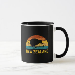 New Zealand Kiwi Retro  Mug