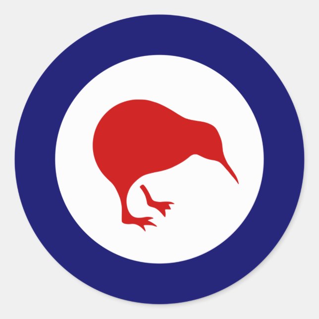 new zealand kiwi roundel military aviation sticker (Front)