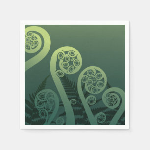 New Zealand Koru ferns Napkin