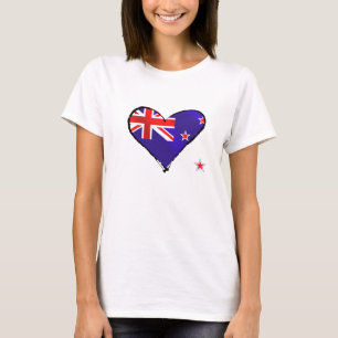 New Zealand love heart flag gifts T-Shirt