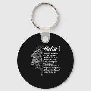 New Zealand Maori Haka - Ka Mate Rugby Tee Keychain