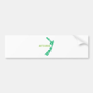New Zealand Map Aotearoa New Zealander Gift Idea Bumper Sticker
