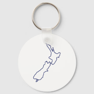 New Zealand Map Keychain