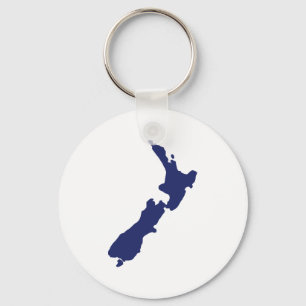 New Zealand Map Keychain