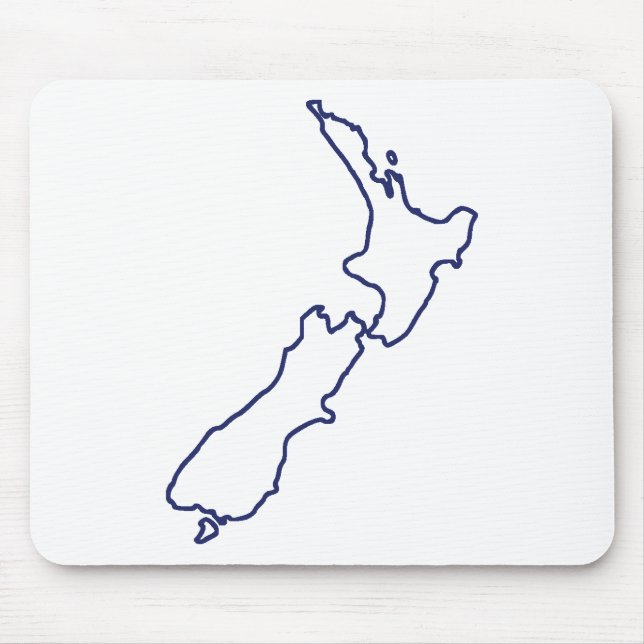 New Zealand Map Mouse Pad (Front)