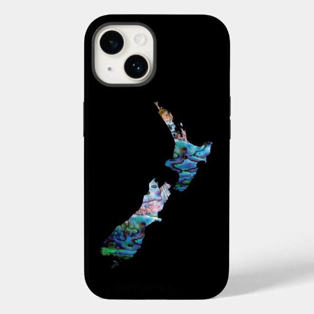NEW ZEALAND MAP PAUA Case-Mate iPhone CASE (Back)