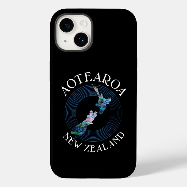 NEW ZEALAND MAP PAUA Case-Mate iPhone CASE (Back)