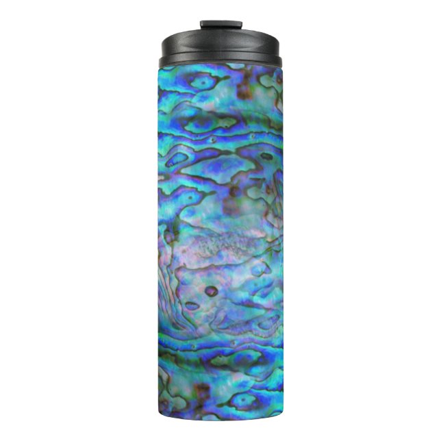 NEW ZEALAND MAP PAUA THERMAL TUMBLER (Front)