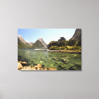 New Zealand, Mitre Peak, & Bowen River entering