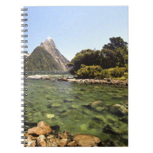 New Zealand, Mitre Peak, & Bowen River entering Notebook