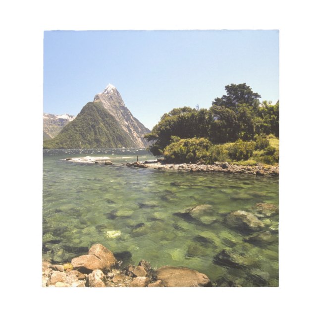 New Zealand, Mitre Peak, & Bowen River entering Notepad (Front)
