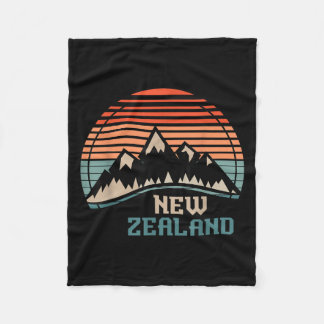 New Zealand Mountain Hiking Gift New Zealand  Fleece Blanket
