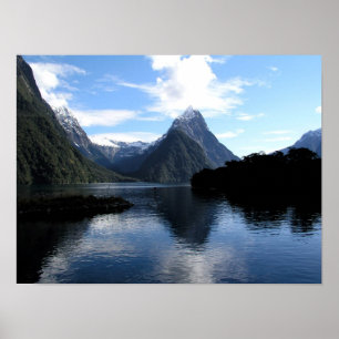 New Zealand Mountain Poster