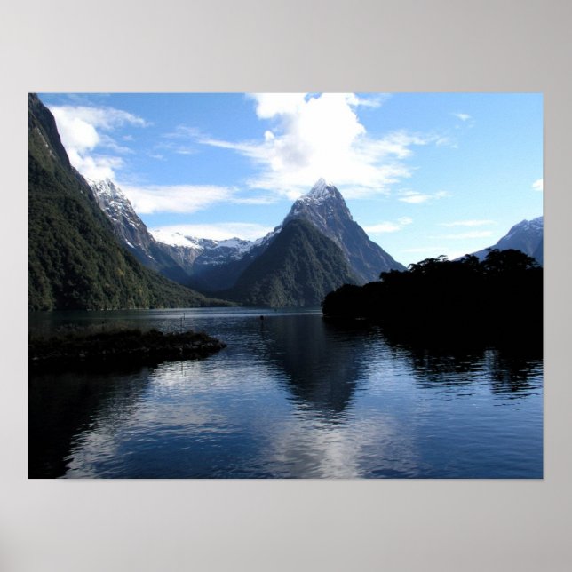 New Zealand Mountain Poster (Front)