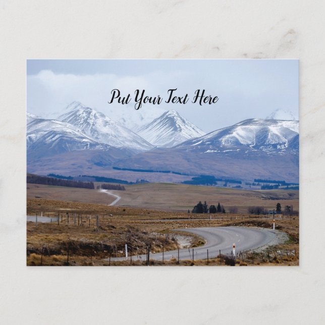 New Zealand Mountain Road Trip | South Island NZ Postcard (Front)