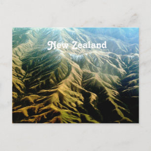 New Zealand Mountains Postcard