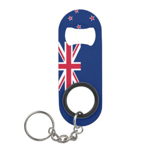 New Zealand National Flag Patriotic Keychain Bottle Opener