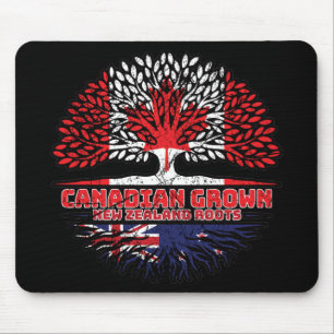 New Zealand New Zealand Canadian Canada Tree Roots Mouse Pad