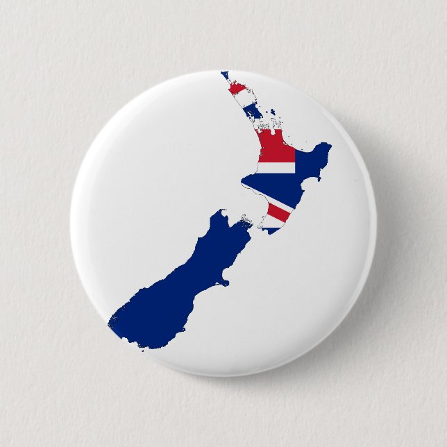 New Zealand NZ 2 Inch Round Button (Front)