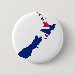 New Zealand NZ 2 Inch Round Button