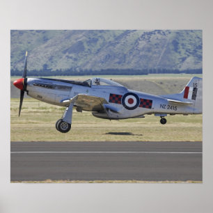 New Zealand, Otago, Wanaka, Warbirds Over 4 Poster