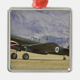 New Zealand, Otago, Wanaka, Warbirds Over 5 Metal Ornament
