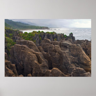 New Zealand: Pancake Rocks Poster