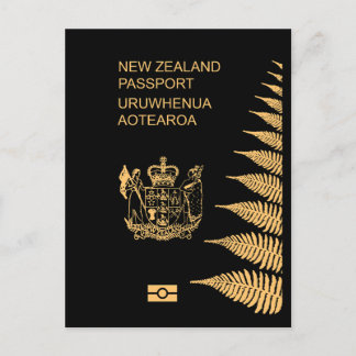 New Zealand passport Postcard