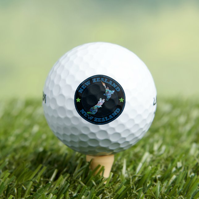 NEW ZEALAND PAUA GOLF BALLS (Insitu Tee)