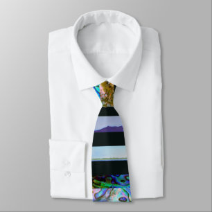 NEW ZEALAND PAUA LANDSCAPES TIE
