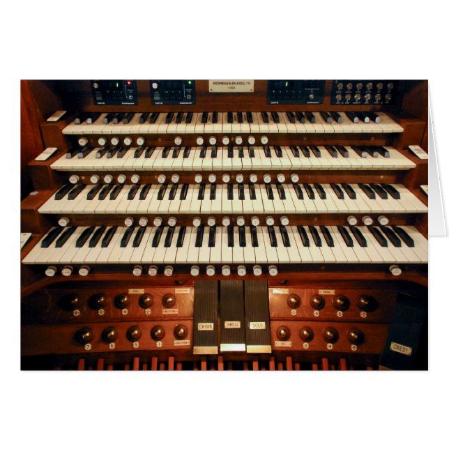 New Zealand pipe organ console (Front Horizontal)