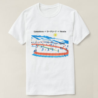 New Zealand Retro Ski Art/ニュージーランド レトロスキーイラスト T-Shirt