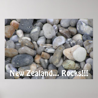 New Zealand...Rocks! Poster